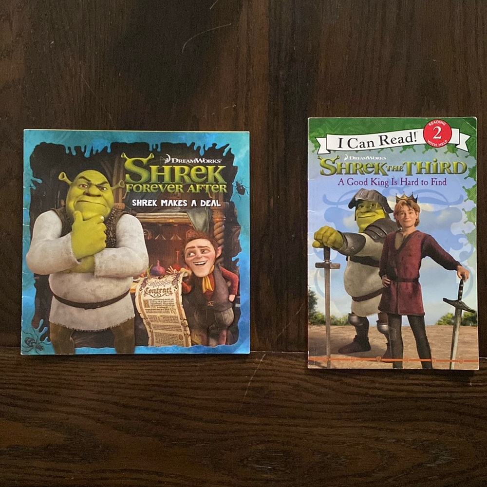 Shrek 2 BOOK BUNDLE: Shrek Makes A Deal & I Can Read-A Good King Is Hard To Find